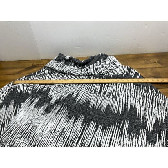 Ali Miles Women's 2X/3X Sweater Top Lagenlook Cowl Neck Striped - Picture 6 of 9